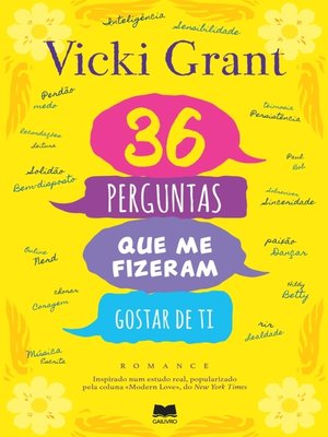 cover image of 36 Perguntas Que me Fizeram Gostar de Ti